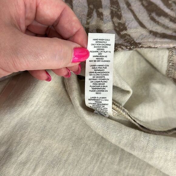 Chico’s Zee Zebra-Print Lace Overlay 3/4 Sleeve Cardigan Jacket Size XL - Picture 8 of 10